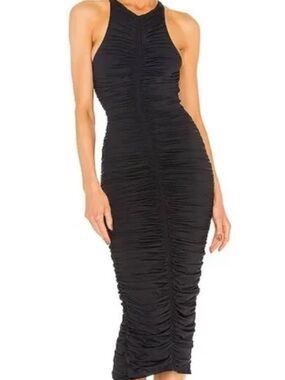 A.L.C. Satiny stretchy dress black size Large !
